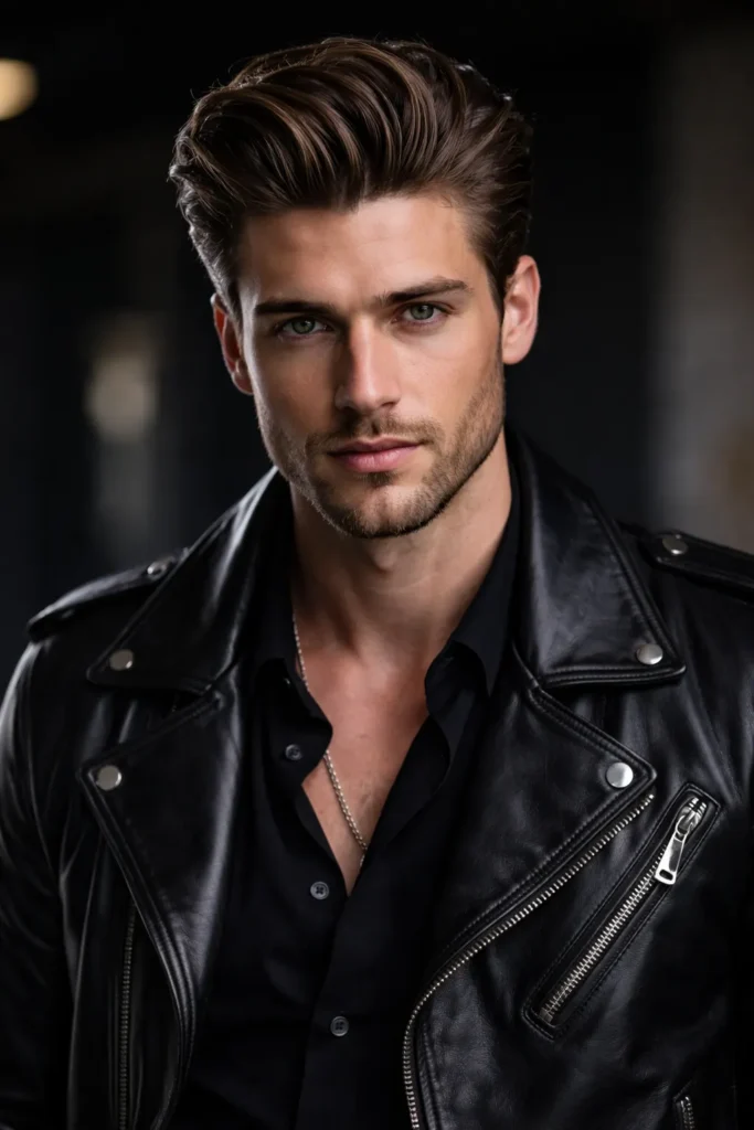 4. Slick Back with Volume