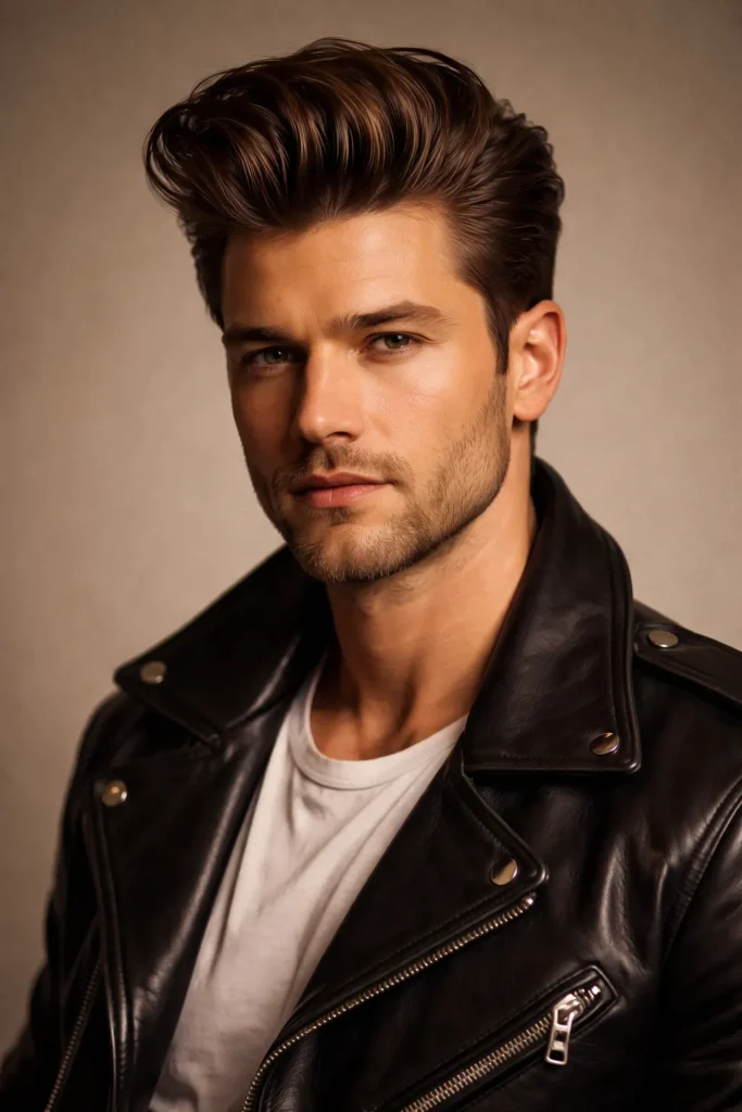 8. Pompadour Slick Back