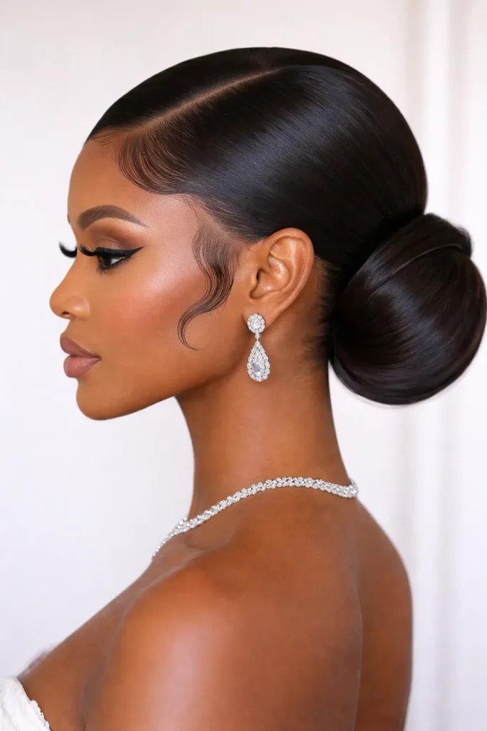 9. Sleek Low Bun