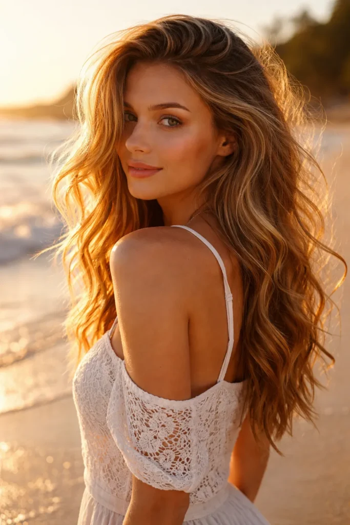 1. Loose Beach Waves Perm