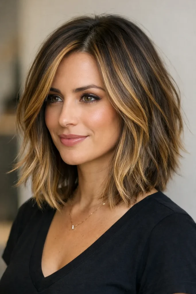 9. Layered Lob with Highlights