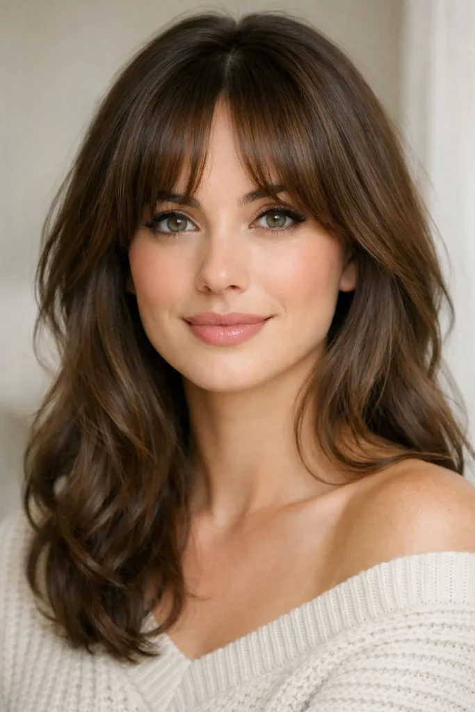 1. Classic Curtain Bangs