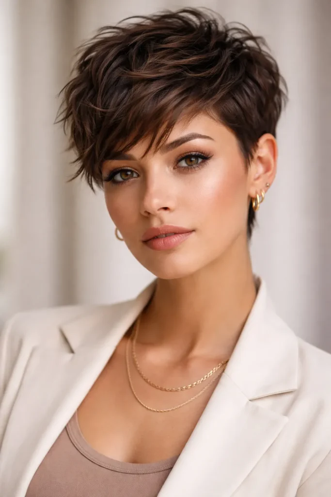 5. Pixie Cut with Layers