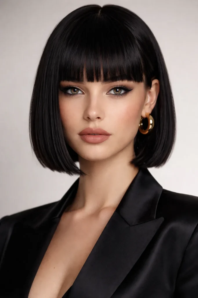 10. Straight Bob with Fringe
