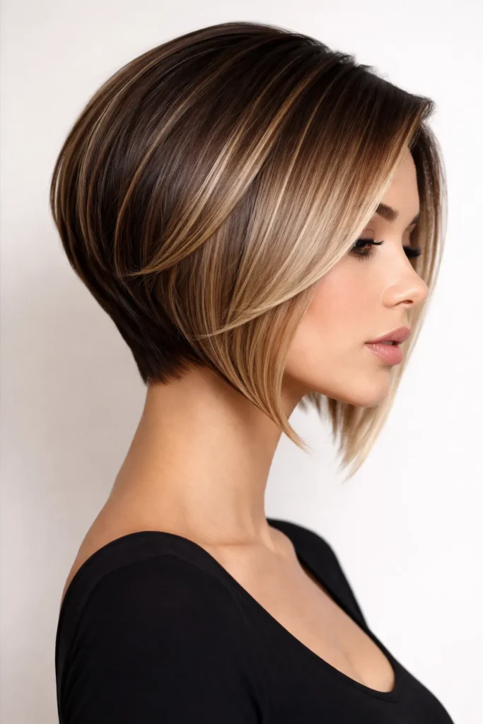 3. Angled Layered Bob
