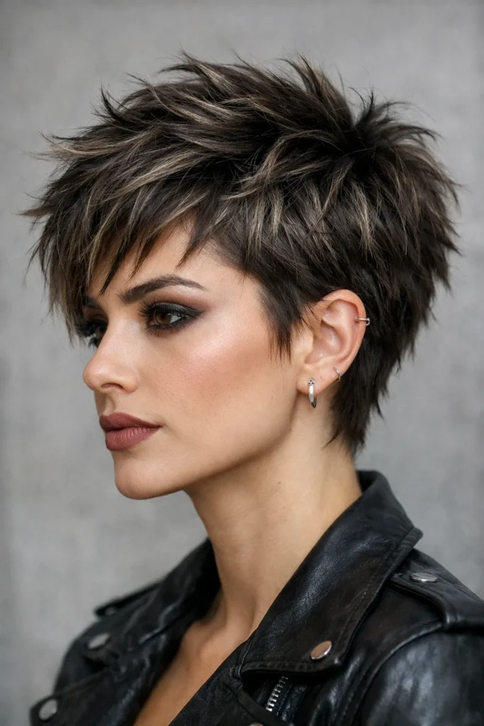 2. Textured Pixie Cut