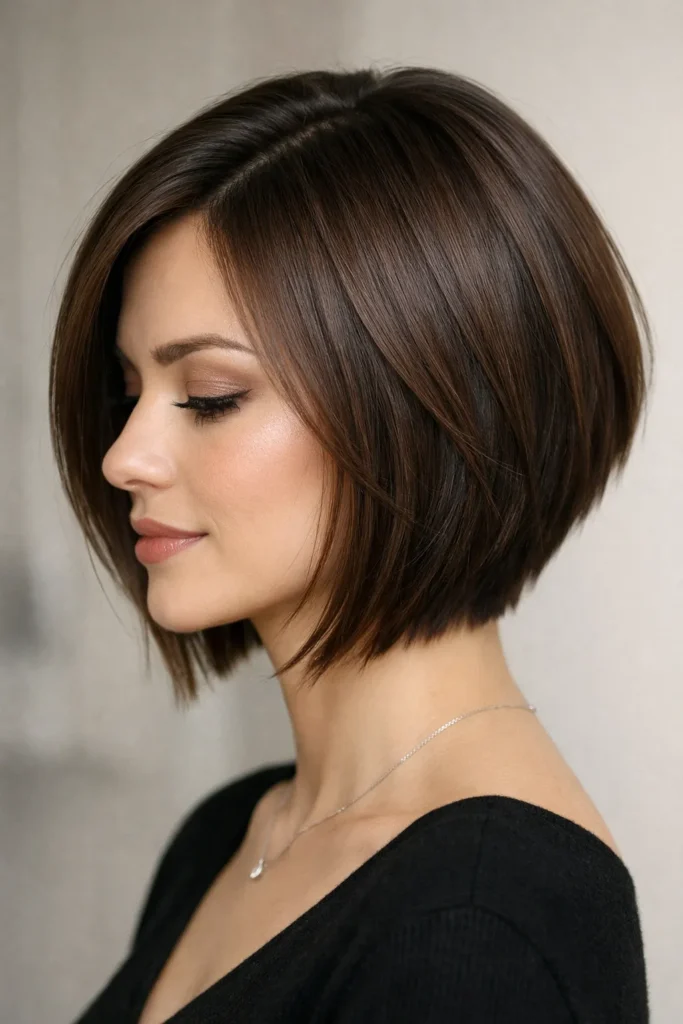 6. Angled Bob with Soft Layers