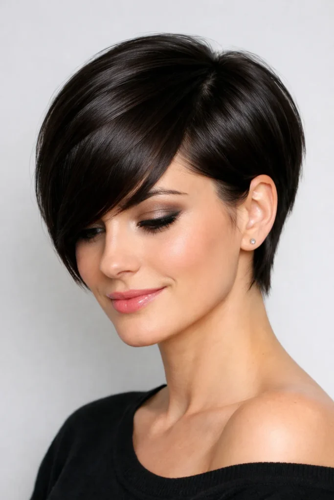 4. Side-Swept Pixie