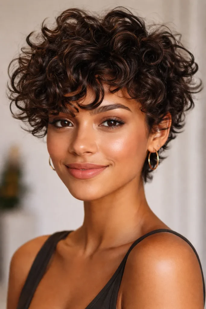 7. Curly Pixie Cut