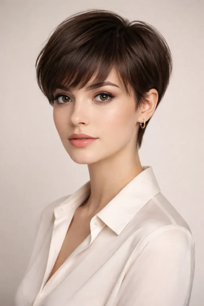 9. Soft Bangs Pixie