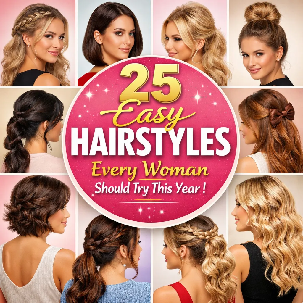 25 Easy Hairstyles Every Woman Should Try This Year!