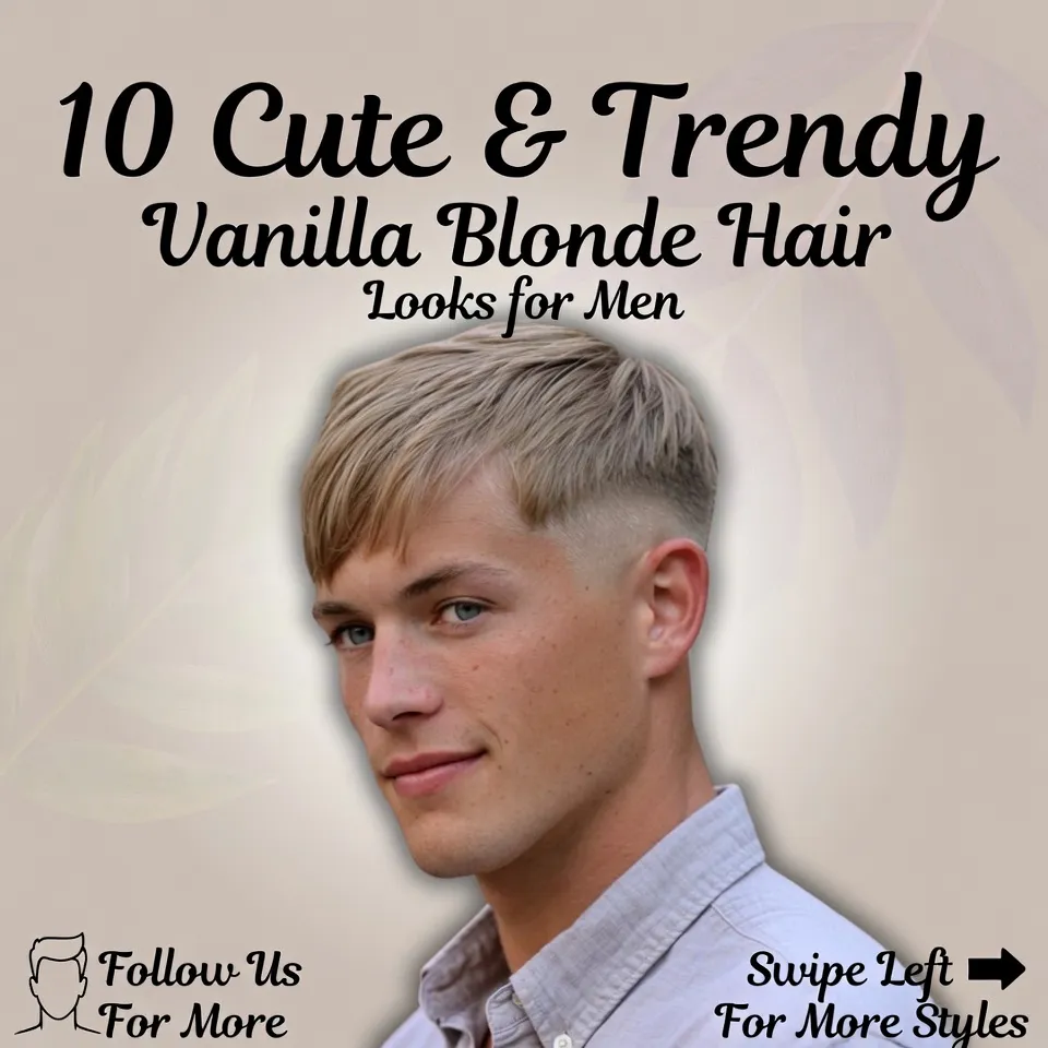 10 Cute & Trendy Vanilla Blonde Hair Looks for Men with Straight Hair