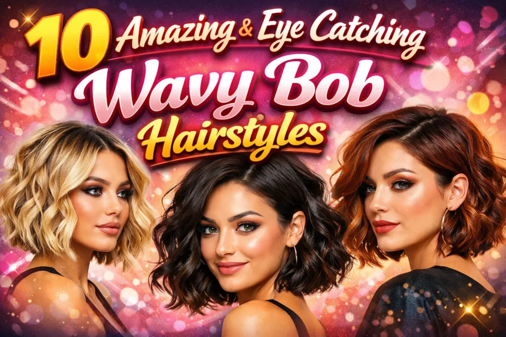 10 Amazing & Eye Catching Wavy bob hairstyles