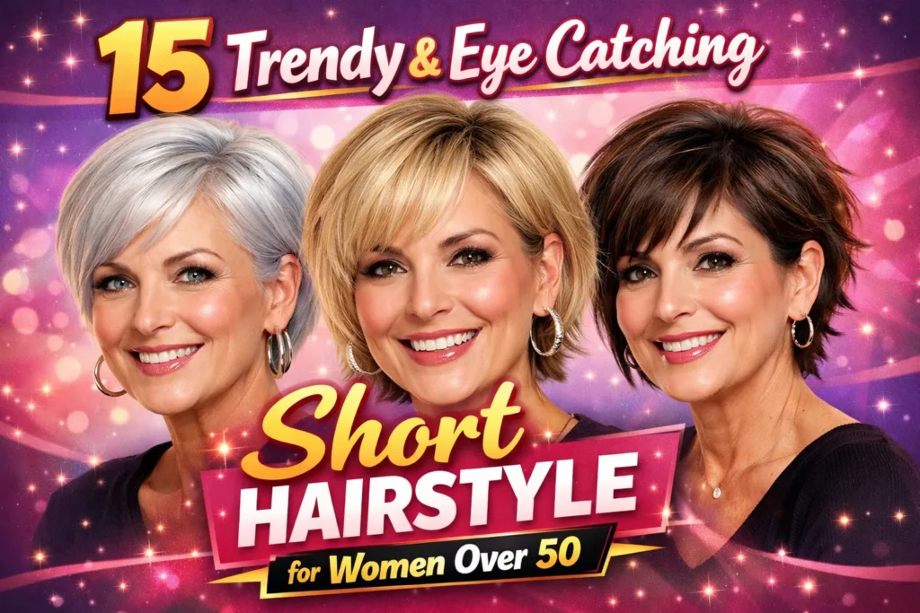 15 Trendy & Eye Catching Short hairstyle for women over 50