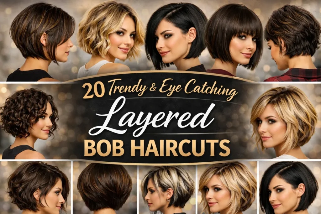 Layered bob haircuts