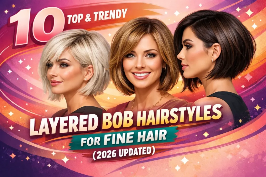 10 Top & Trendy Layered bob hairstyles for fine hair (2026 Updated)