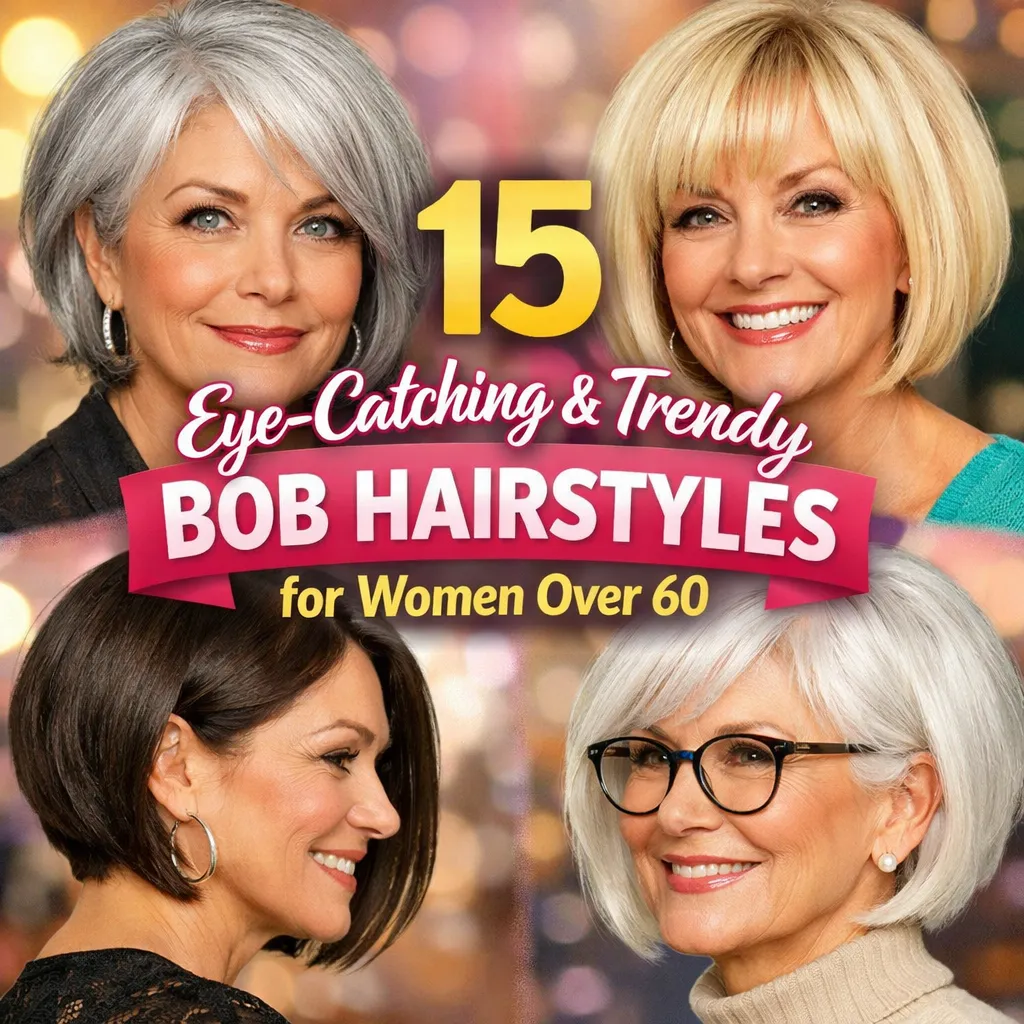 15 Eye Catching & Trendy Bob hairstyles for women over 60