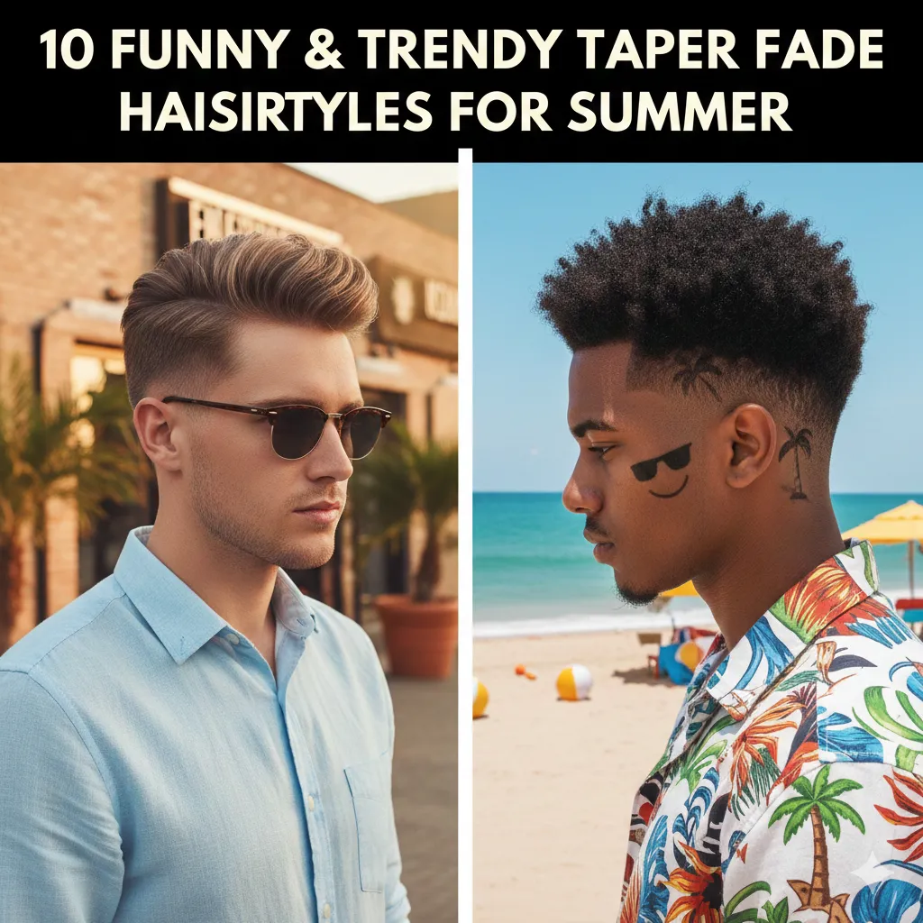 10 Funny & Trendy Taper Fade Hairstyles for Summer