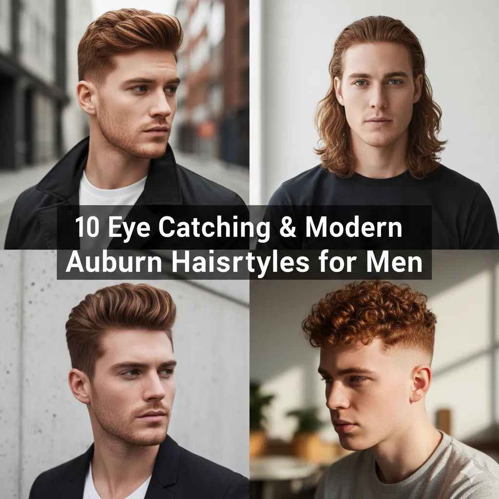 10 Eye Catching & Modern Auburn Hairstyles for Men