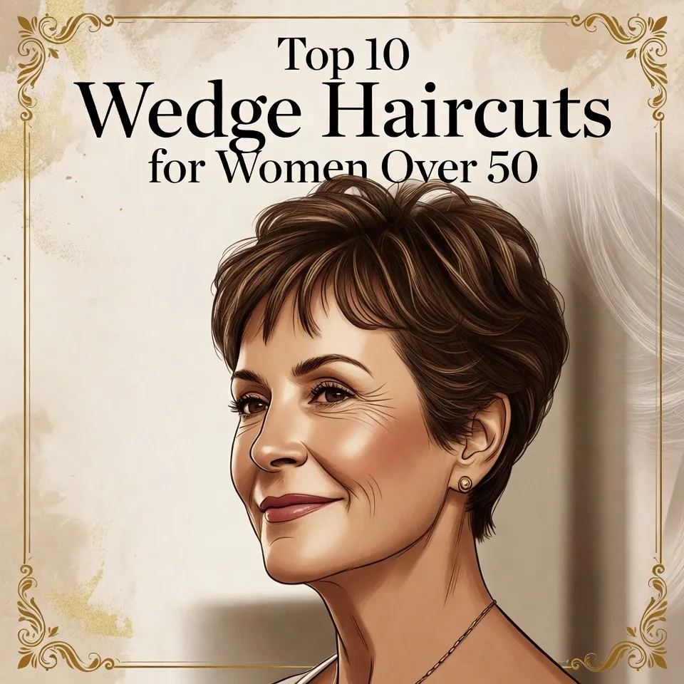 Top 10 Wedge haircuts for women over 50