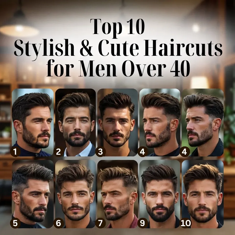 Top 10 Stylish & Cute Haircuts for Men Over 40