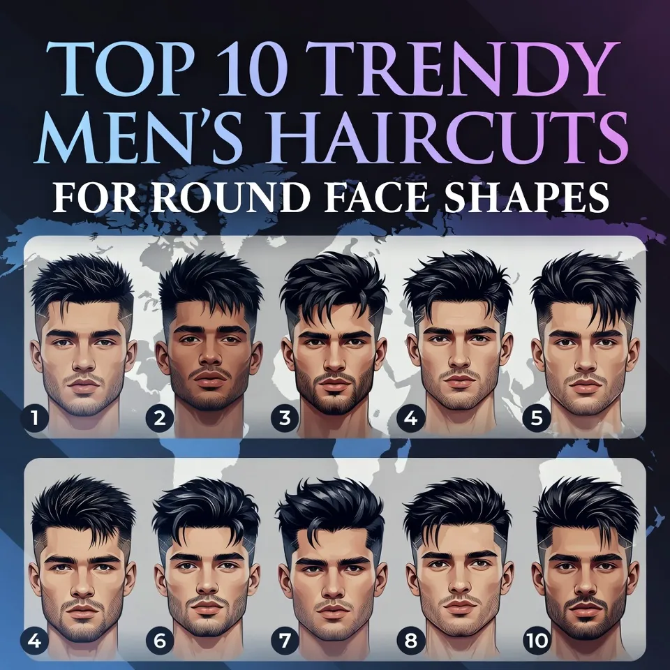 Top 10 Trendy Men’s Haircuts for Round Face Shapes