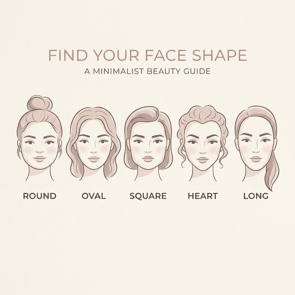 A simple side-by-side illustration comparing five face shapes