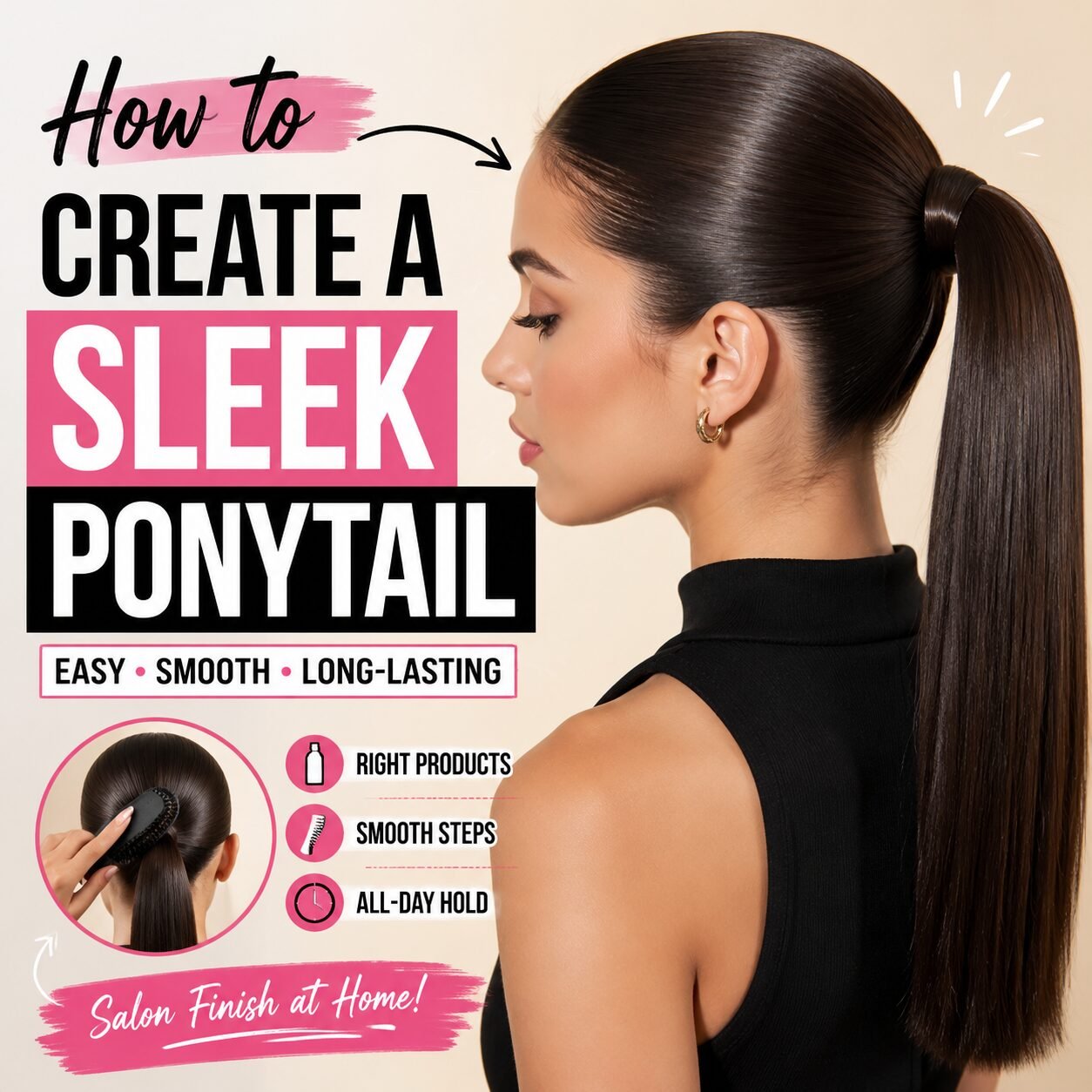 How to Create a Sleek Ponytail