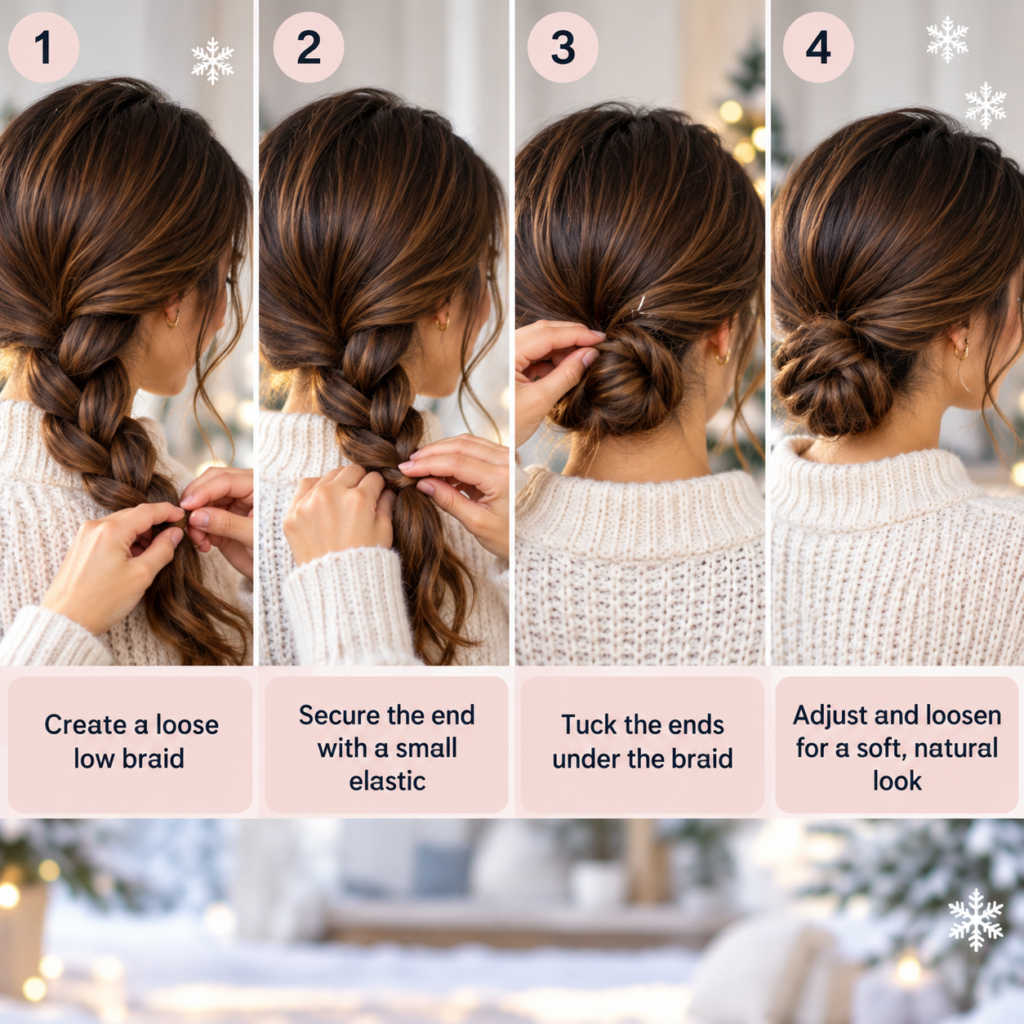 Loose Braided Bun Tutorial